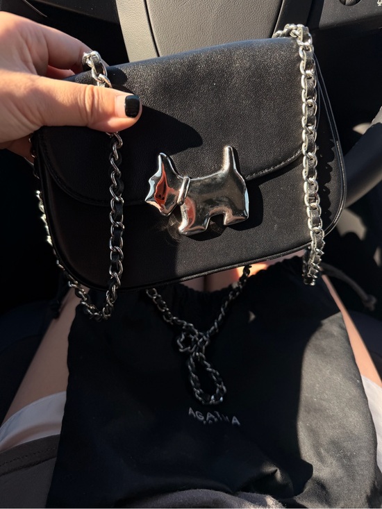 AGATHA Paris Handbags - AGATHA Paris Black Mini Scottie Dog Chain Crossbody Bag
